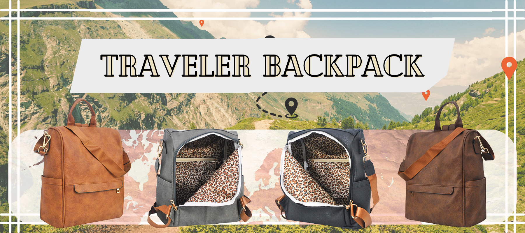 Elevate Your Travel Style with Our New Traveler Backpack 🚶🗺️🧭