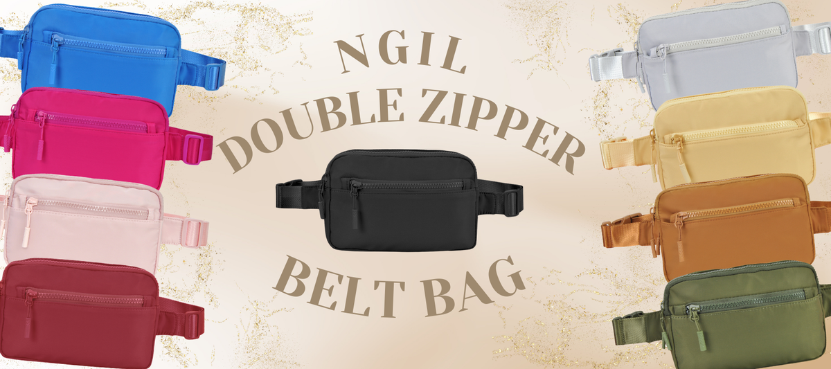 👜 A Modern Bag for the Modern Woman: NGIL Double Zipper Belt Bag 👜