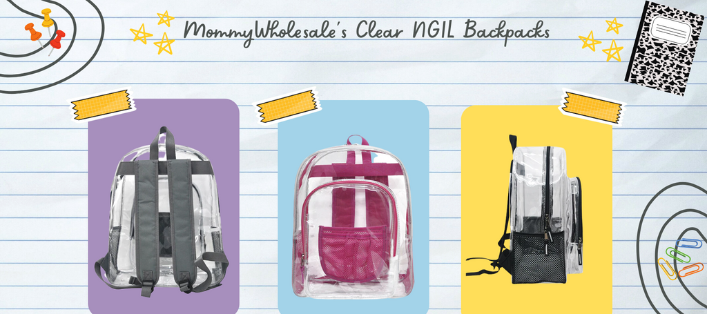 Back-to-School Essentials: Packing Confidence with MommyWholesale's Clear NGIL Backpacks