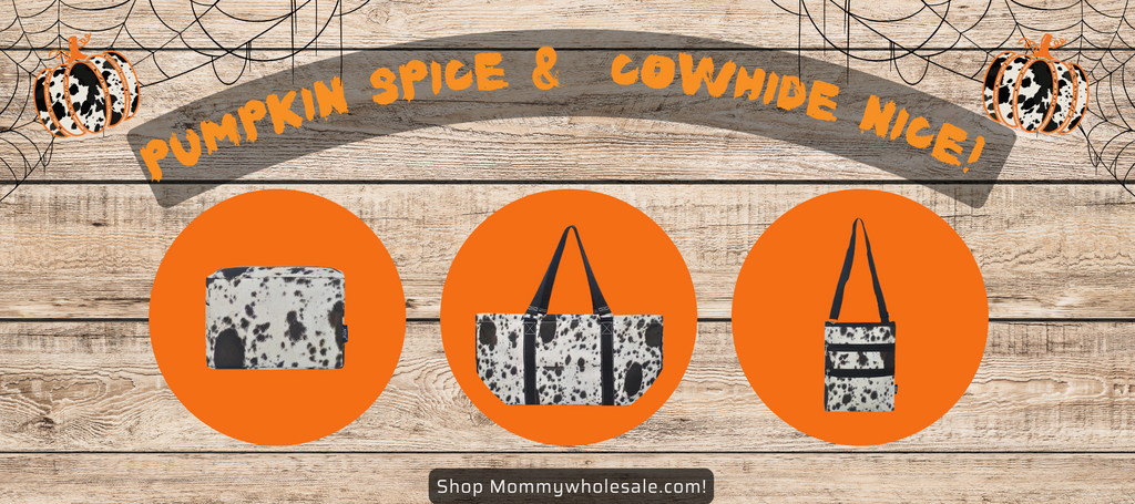 Pumpkin Spice & Cowhide Nice: MommyWholesale's Fall Bags🎃🐄