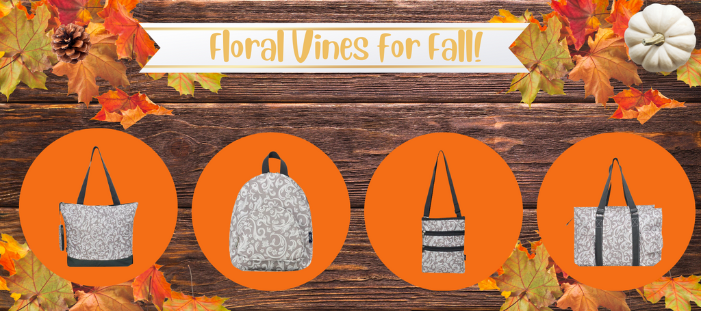 Turn Over a New Leaf with MommyWholesale's Floral Vines Bags