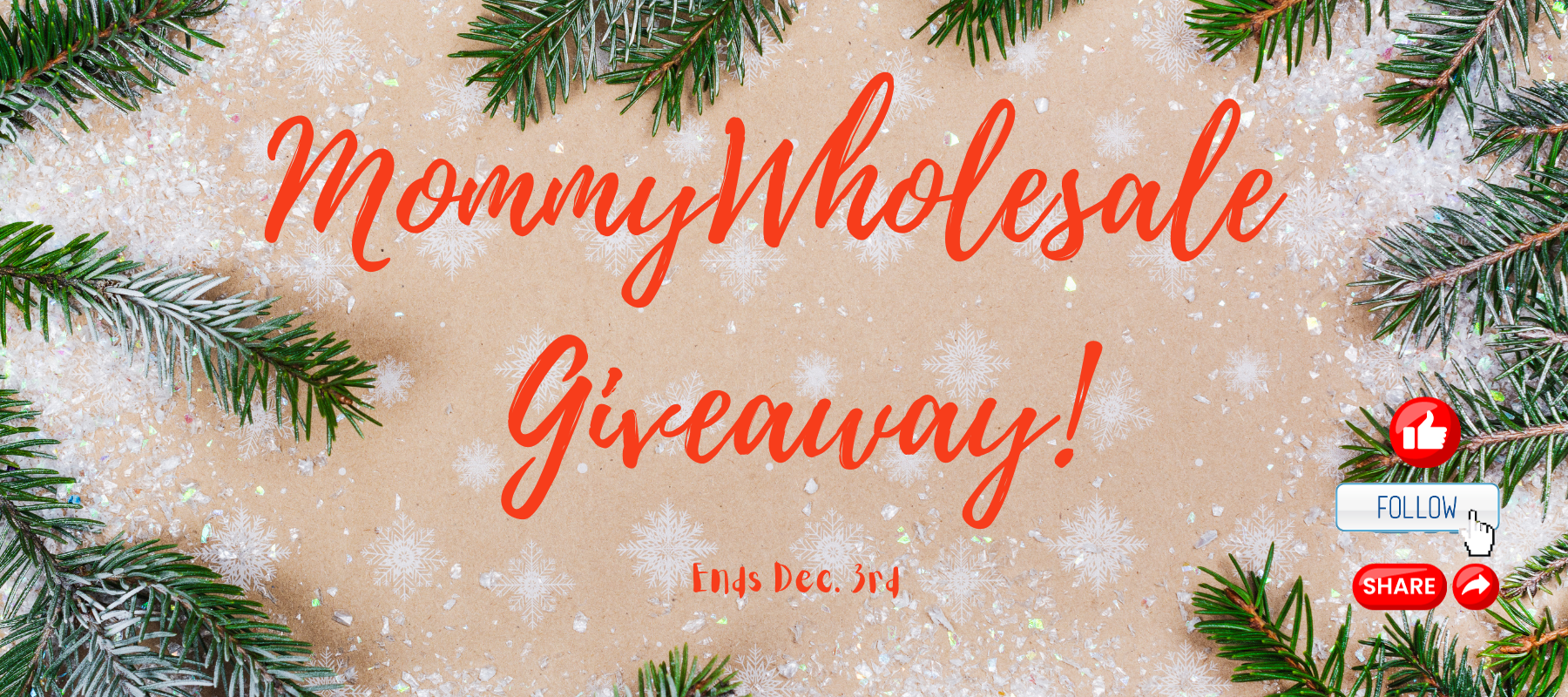 MommyWholesale Giveaway Ends Dec. 3– Enter Now ⏰🌟