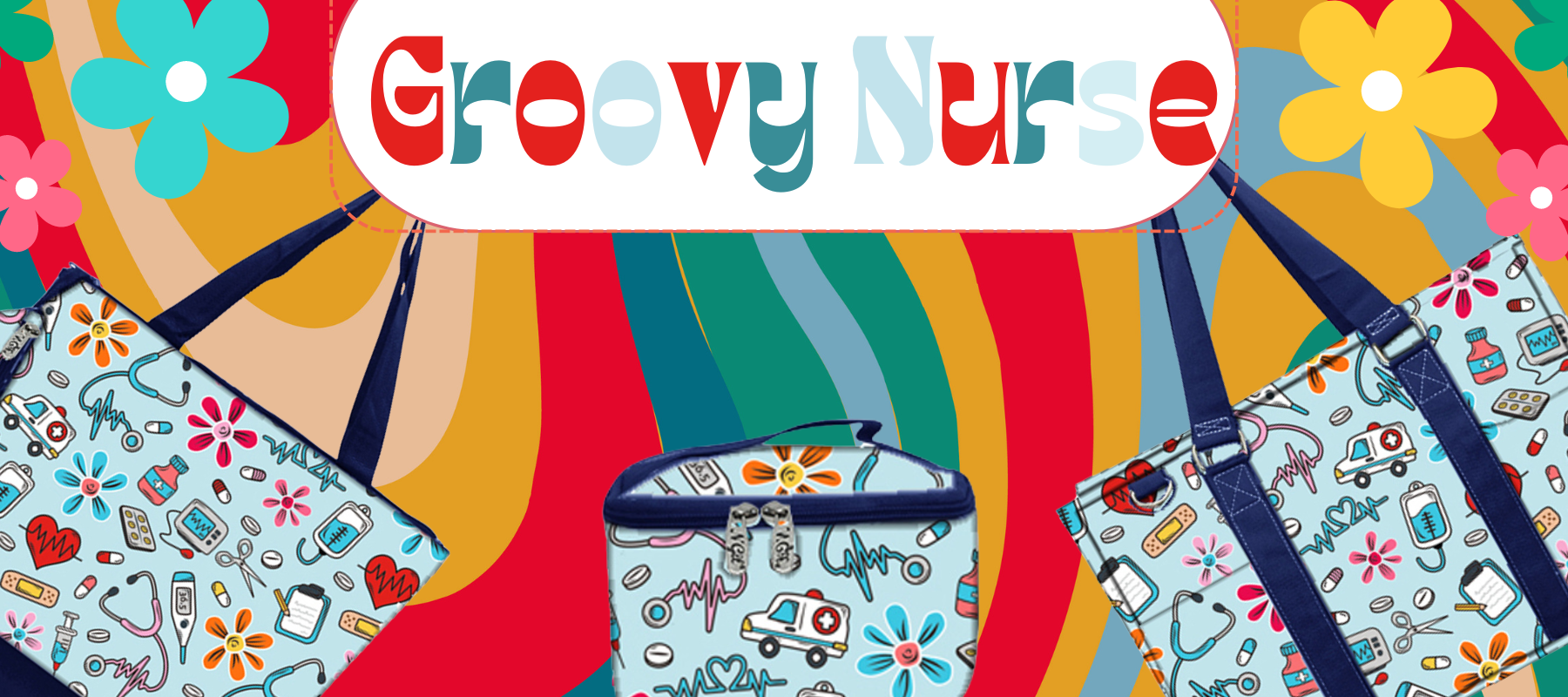 Get Your Groove On: Groovy Nurse Print 🌻🏥💙