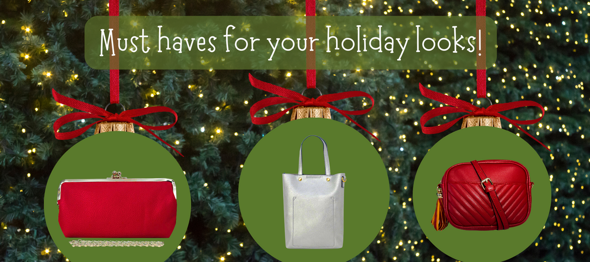 Holiday Glamour: 3 Faux Leather Bags Perfect for Festive Looks🎄