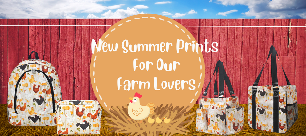 New Summer Prints  For Our  Farm Lovers!   🐓