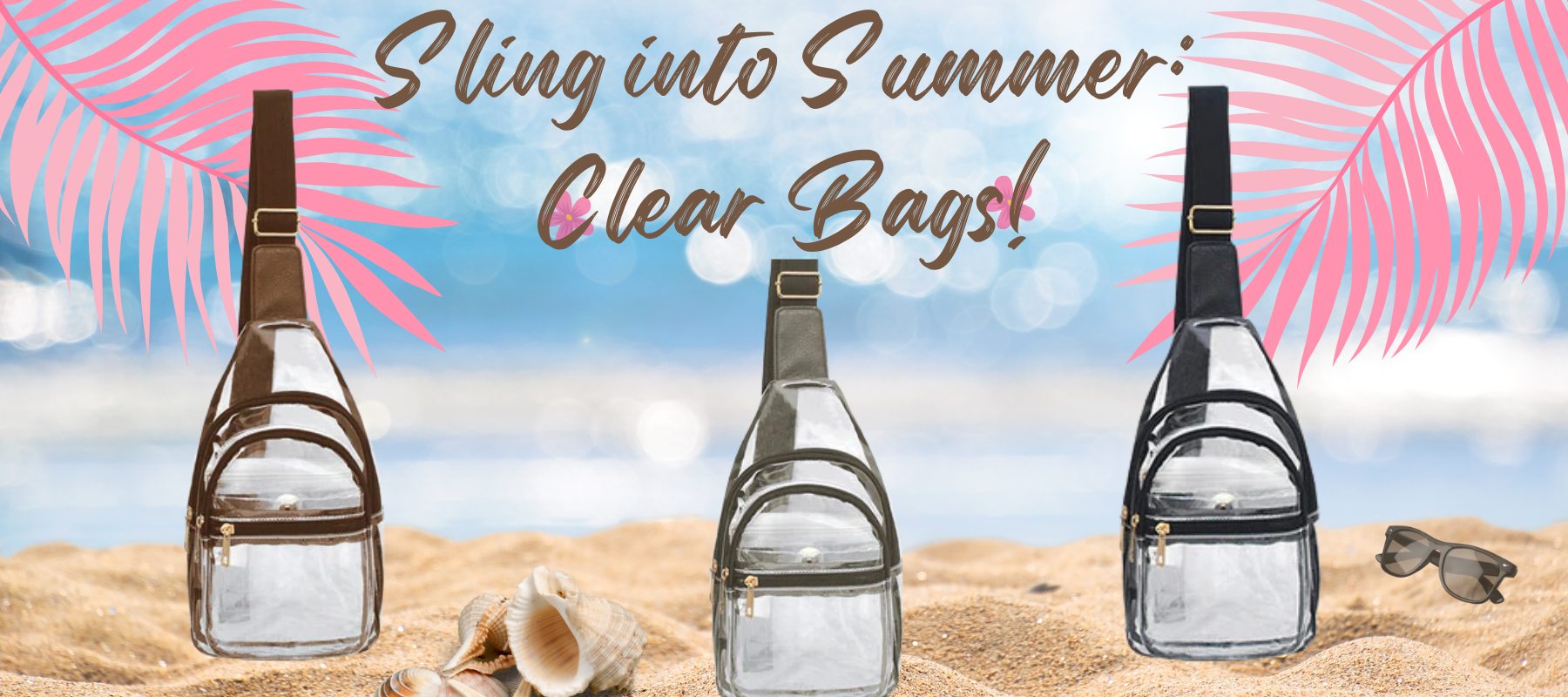 Sling into Summer: Clear Fashion Sling  Bags! 🎡💖