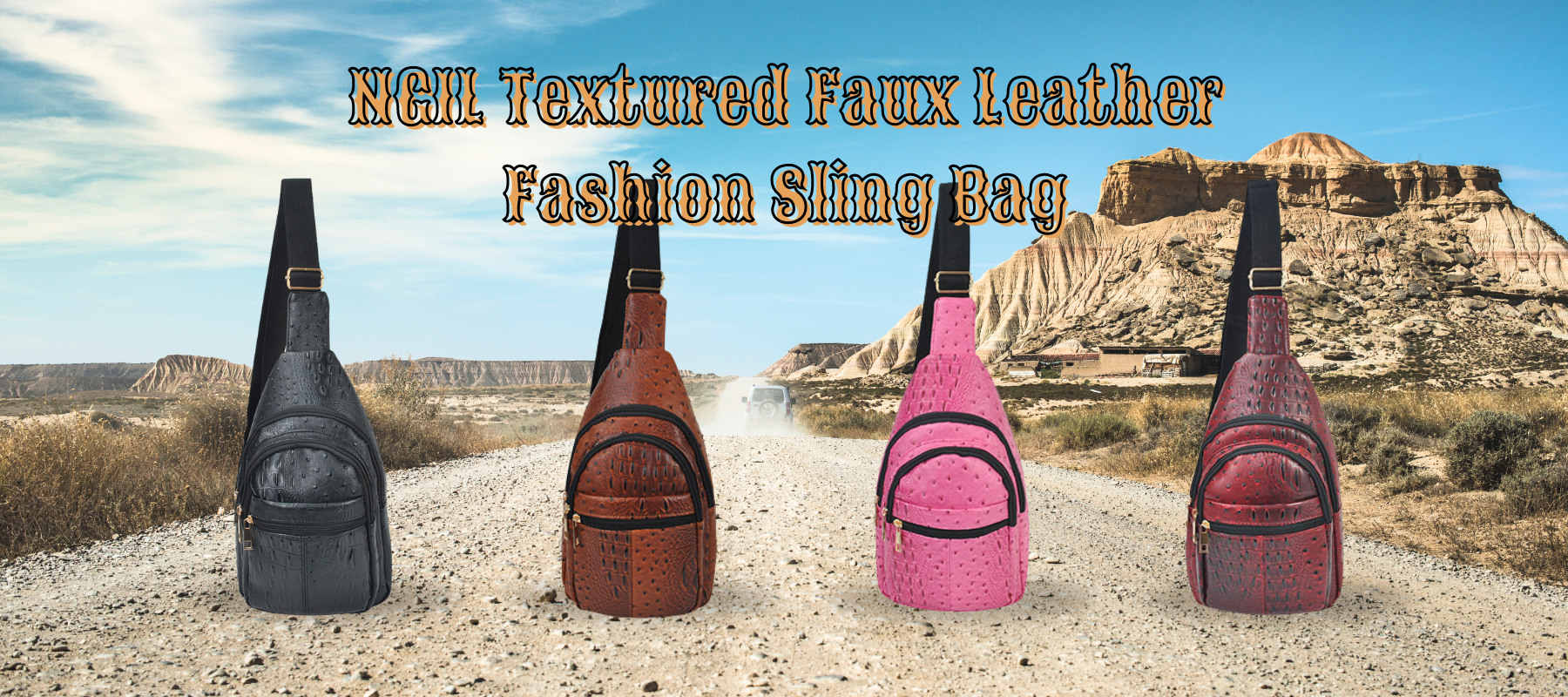 Summer Adventure Ready: Meet the NGIL Textured Faux Leather Fashion Sling Bag!