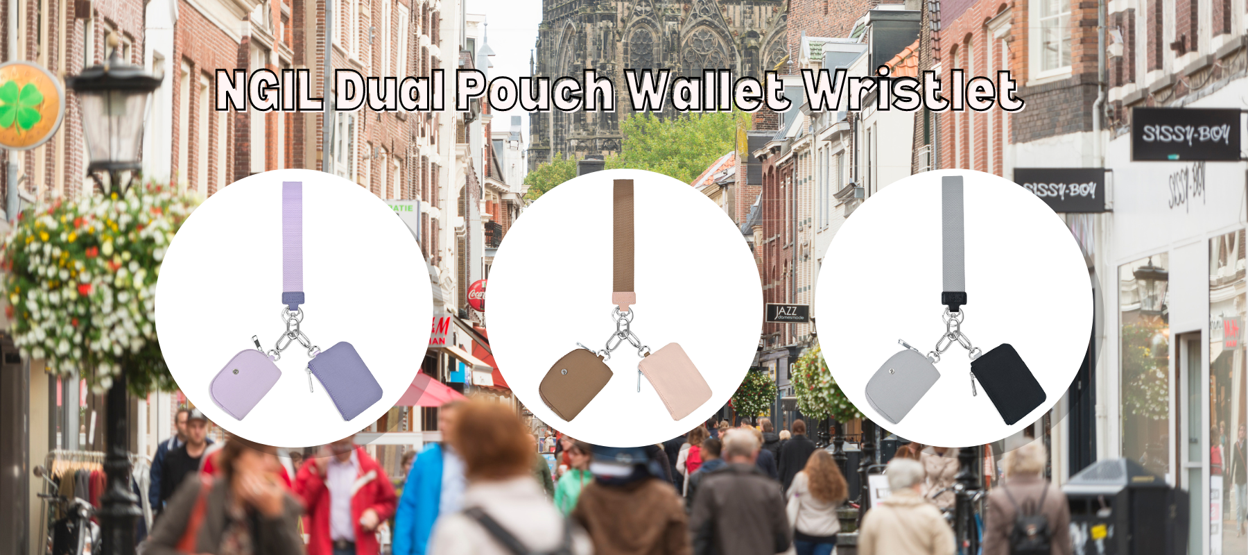 🛍️ Your Perfect Sidekick: The NGIL Dual Pouch Wallet Wristlet🛍️