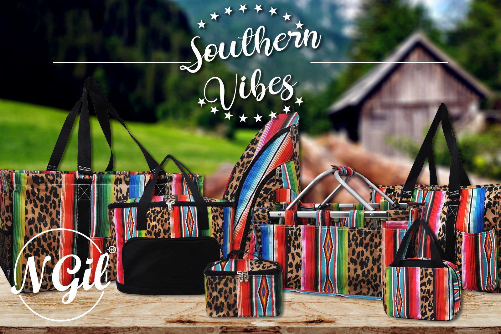 Leopard print bags, serape style print, colorful style bags, animal tote bags, cute mom gifts, chic style handbags, colorful women travel bags, leopard serape cosmetic bag, leopard print bags, leopard serape backpacks, quilted wallets, variety