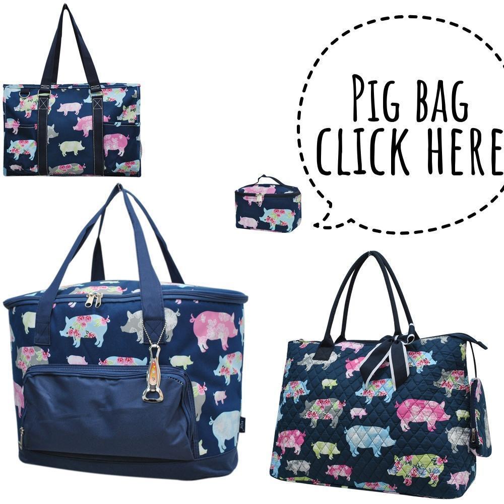 We offer variety selection monogram tote bags, personalized bags cheap, and personalized backpacks for girls. Perfect pig tote bag, shop