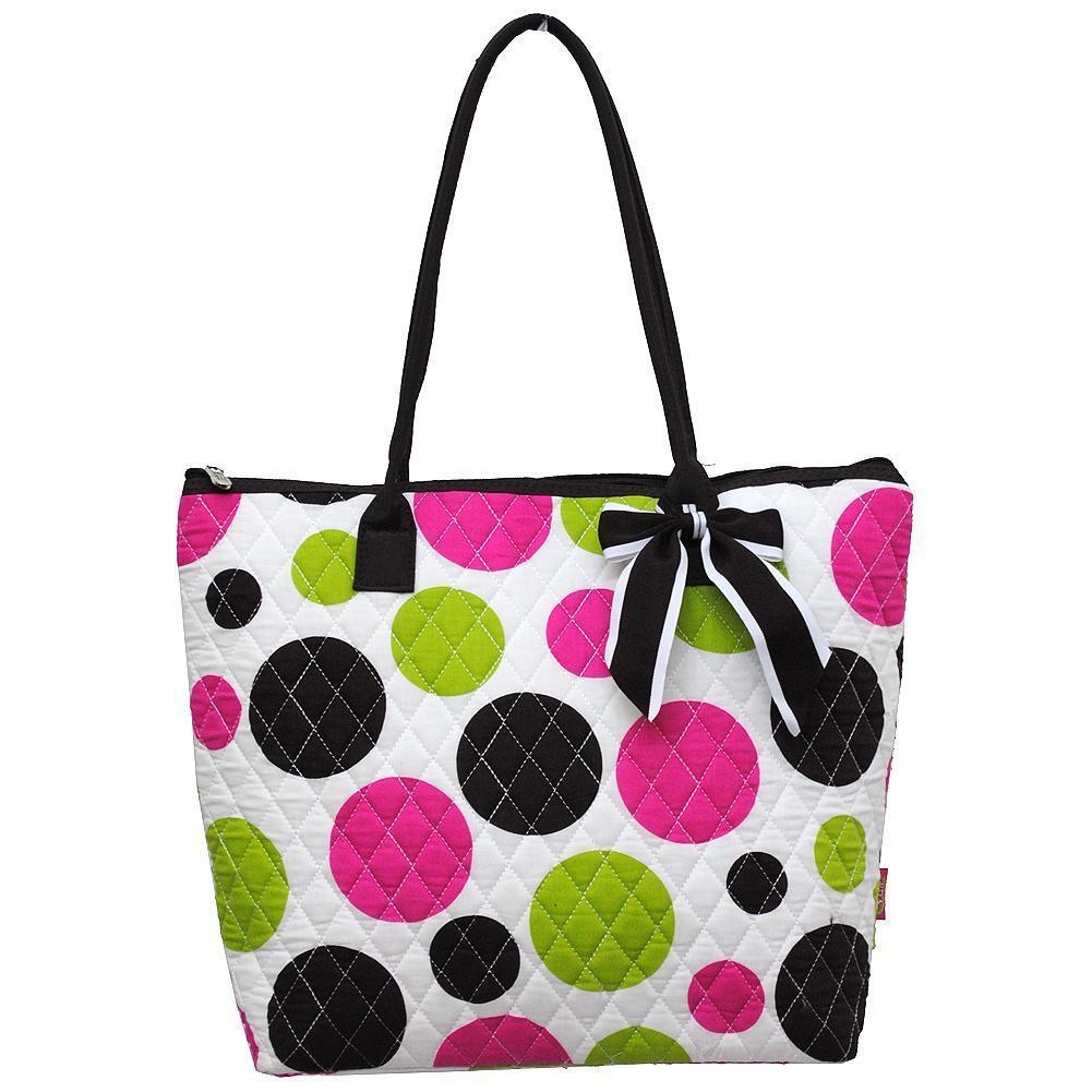 We carry variety selection of monogram tote bags in bulk, monogram bags for women, monogram tote quilted. This quilted tote will be an women's go-to bag for things like  running errands or going to the market. You can also use this bag to go to the beach.