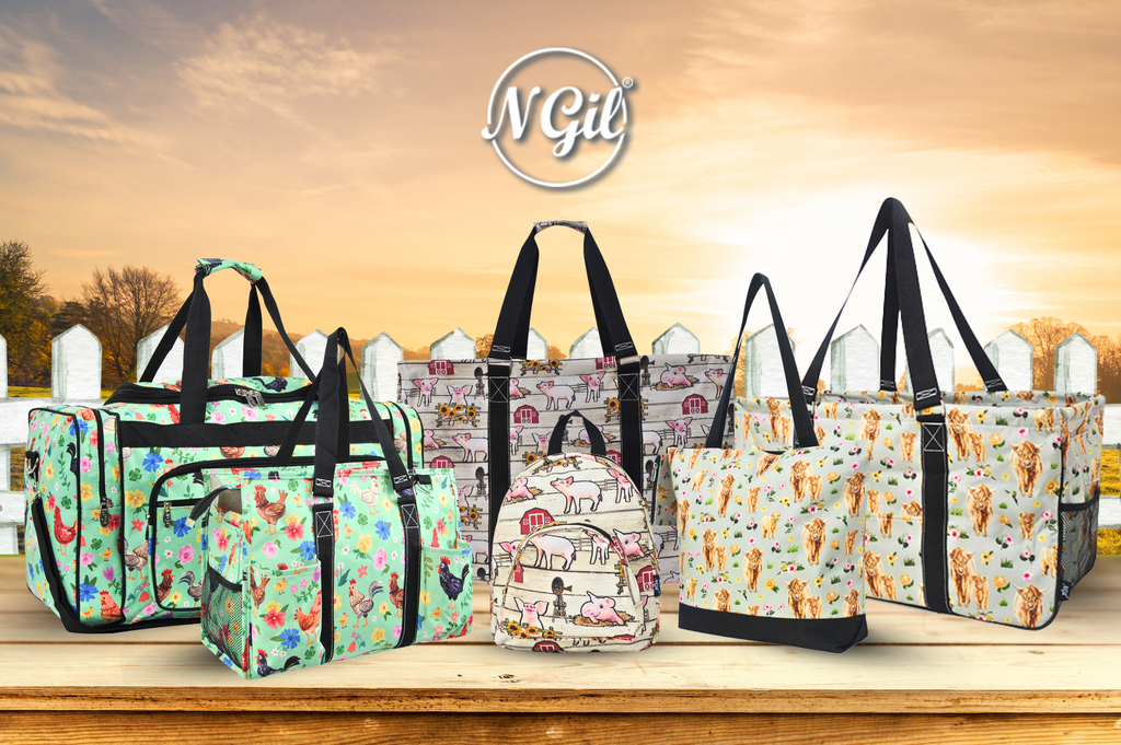 We offer variety selection of goat duffle bags, goat print canvas tote, goat print messenger bags, goat print cosmetic case, baby goat cosmetic case, cute animal farm accessories, goat print bags, wholesale goat bags, wholesale farm animal bags. 