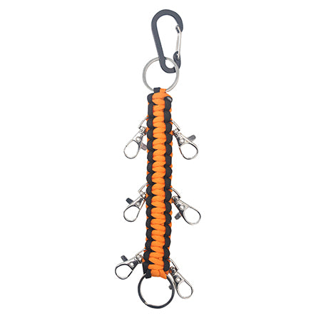  orange and black carabiner, Keychain, carabiner, keychain with carabiner, cheer keychain, ngil hairbow holder, hair bow keychain, cheerleader hair bow organizer, carabiner hair bow clip, cheer accessory, accessory holder, accessory keychain, cheer gear, dance team accessories,  backpack hair bow hanger, cheer gear for backpacks, cheerleading team essentials, wholesale, wholesale keychains, cheer gifts, gifts for dance teams, keychain organizer, bow keychain, hair accessory carabiner clip. 