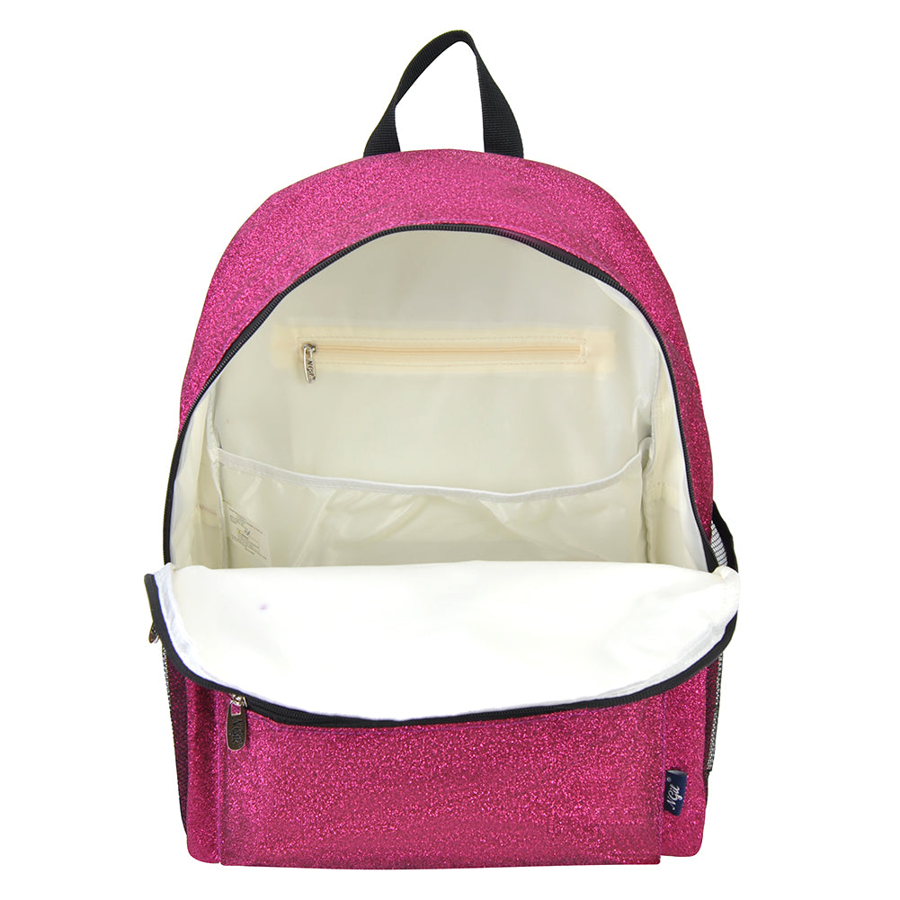 Hot Pink Glitter Large Gymnastics Competition backpacks and Cheer Danc