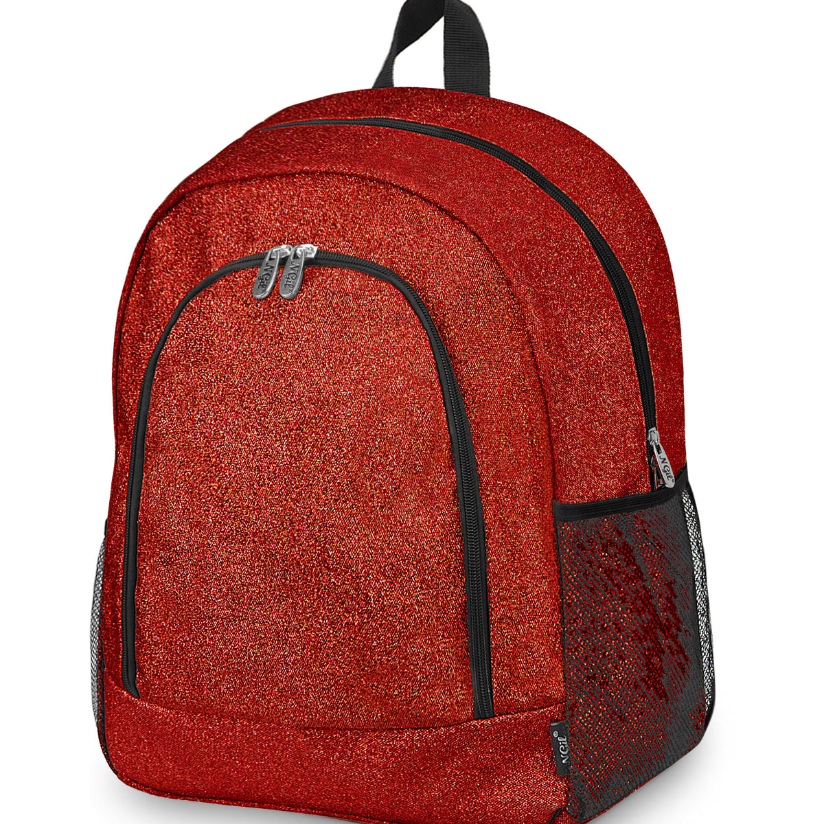 Low-Cost Wholesale Red Glitter NGIL Canvas School Backpack In Bulk ...