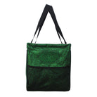 green grocery tote bag, storage tote bag, laundry tote, sport snack tote, gear organizer bag, glitter utility tote, glitter tote bag, large utility tote, collapsible storage bag, water-resistant tote, canvas utility tote, cheer gear bag, dance gear tote, gymnastics tote bag, team mom tote, coach supply bag, beach tote, weekender bag, camping tote, travel tote, picnic organizer, open top tote, NGIL glitter bag, sparkle tote for women, multi-purpose tote, glitter grocery bag, sport snack organizer