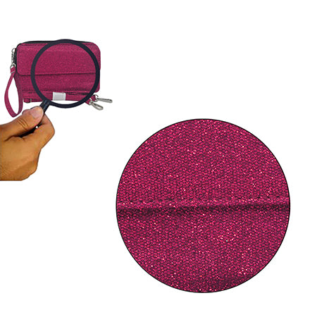 hot pink glitter all-in-one wallet, NGIL wallet, cheer wallet, dance wallet, gymnastics wallet, sports wallet, competition travel wallet, glitter wristlet wallet, crossbody wallet purse, wallet with phone pocket, wallet with card slots, glitter travel organizer, canvas glitter wallet, team mom wallet, coach accessory wallet, all-in-one glitter purse, zippered wallet bag, small glitter crossbody, sparkle wallet for girls, competition day wallet, dance mom wallet, cheer coach wallet