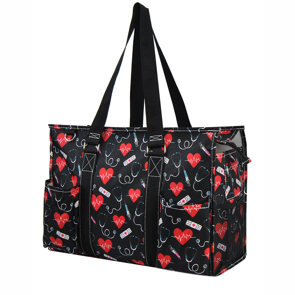 Cure with Love NGIL Zippered Caddy Large Organizer Tote Bags