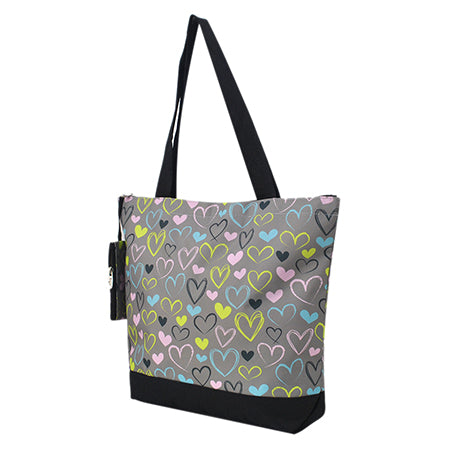 nurse print bag, hearts on bags, heart print bag, valentines day gift, gifts for loved ones, nurse gifts, nurse bag 