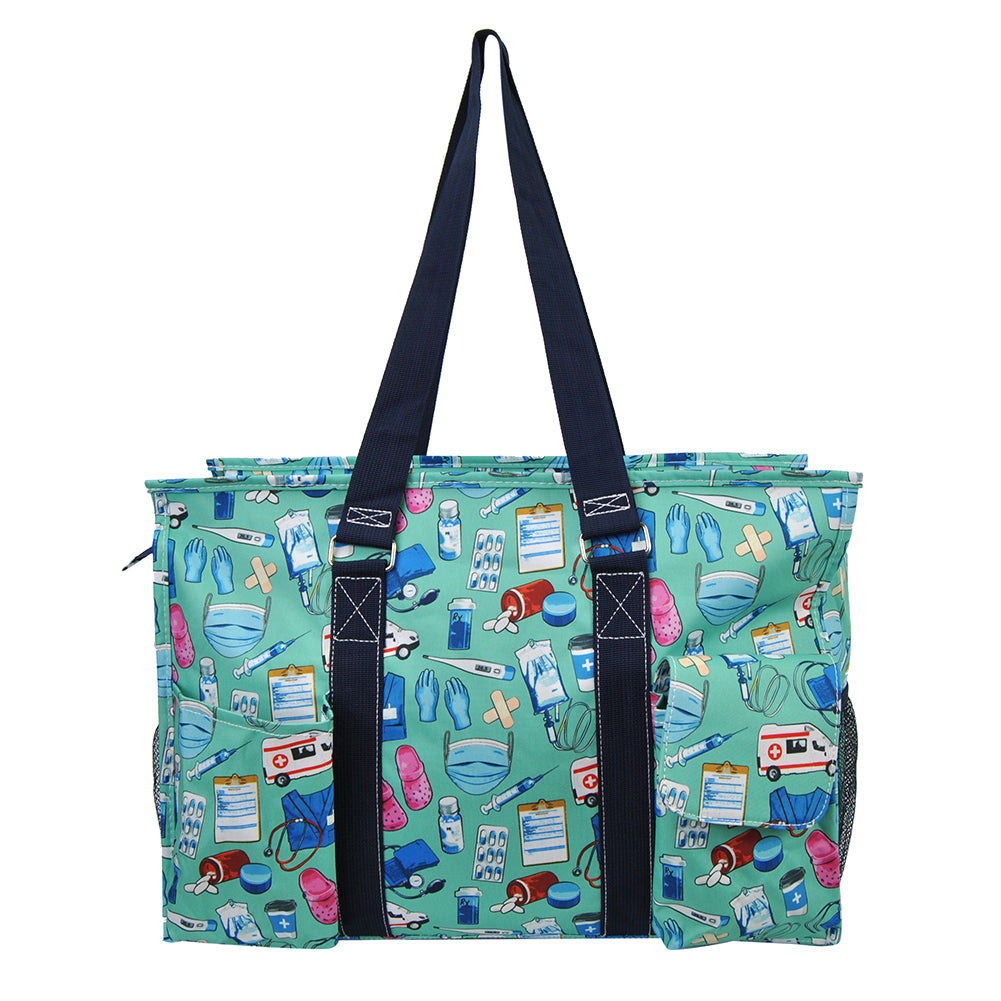 nurse organizer tote, NGIL nurse bag, zippered nurse caddy, nurse work tote, large tote for nurses, RN utility bag, nurse supply organizer, canvas nurse tote, nursing student tote bag, nurse appreciation gift, nurse shift bag, healthcare caddy tote, nurse gear bag, cute nurse tote, monogram nurse tote bag, nurse work essentials tote, durable nurse tote, nurse classroom bag, nurse pocket organizer tote, nurse daily bag, nurse gift idea, hospital work tote, nurse carryall bag