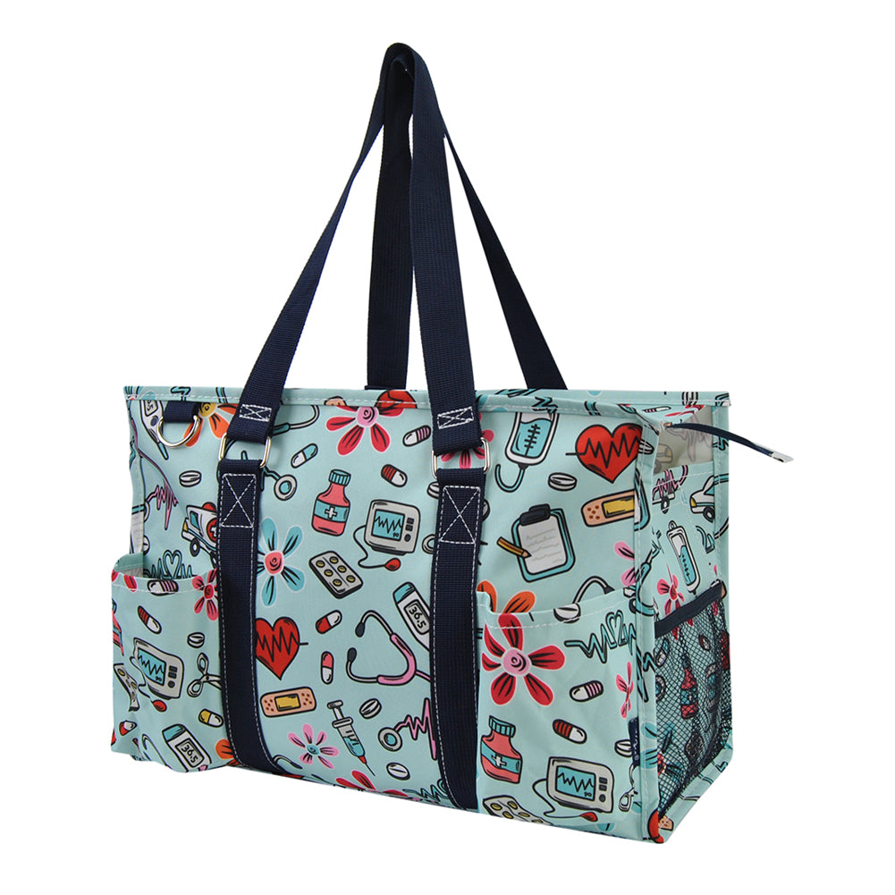 nurse organizer tote, NGIL nurse bag, zippered nurse caddy, nurse work tote, large tote for nurses, RN utility bag, nurse supply organizer, canvas nurse tote, nursing student tote bag, nurse appreciation gift, nurse shift bag, healthcare caddy tote, nurse gear bag, cute nurse tote, monogram nurse tote bag, nurse work essentials tote, durable nurse tote, nurse classroom bag, nurse pocket organizer tote, nurse daily bag, nurse gift idea, hospital work tote, nurse carryall bag