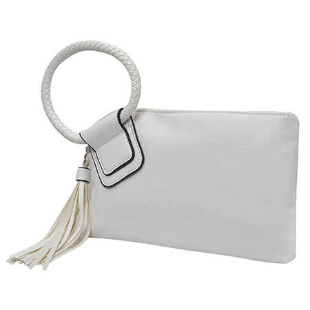 ASOS Leather Fringe Shoulder Bag in White | Lyst