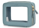 clear toiletry bag, faux leather makeup bag, TSA approved toiletry bag, clear cosmetic pouch, travel toiletry organizer, transparent makeup bag, waterproof travel bag, vegan leather toiletry bag, gym cosmetic bag, cruise travel bag, dance competition toiletry bag, road trip makeup case, golden zipper cosmetic bag, stylish clear bag, skincare travel pouch, TSA clear bag, eco-friendly cosmetic bag, clear bag with gold accents, makeup travel pouch, beauty storage organizer