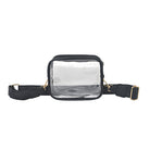 clear stadium bag, concert crossbody bag, stadium approved purse, see through bag, transparent crossbody, clear PVC bag, game day clear bag, clear shoulder bag, festival approved bag, stadium security bag, sports event clear purse, concert see through bag, adjustable strap clear bag, thick PVC stadium bag, stadium fashion bag, clear purse with strap, gold accent clear bag, faux leather trim clear bag, stadium regulation bag, concert ready crossbody bag, clear handbag for events