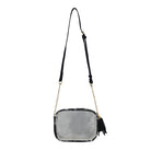 clear crossbody bag, stadium clear bag, concert clear purse, PVC crossbody bag, faux leather clear bag, stadium approved bag, gold accent clear bag, see through concert purse, transparent crossbody, clear bag with tassel, festival ready clear bag, event clear crossbody, trendy stadium purse, concert event bag, hands-free clear bag, stadium style bag, chic transparent purse, fringe clear crossbody, sports event clear bag, music festival bag, fashion stadium bag