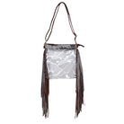 clear fringe bag, faux leather fringe purse, concert fringe bag, stadium approved clear bag, western clear bag, fringe stadium bag, festival clear purse, PVC clear fringe tote, clear bag with fringe, stadium concert purse, clear bag for events, western fringe crossbody, clear PVC shoulder bag, detachable strap clear bag, golden accent fringe bag, stylish clear concert bag, faux leather strap bag, stadium ready clear fringe bag, see through fringe bag, trendy clear fringe purse