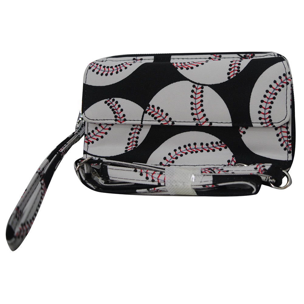 baseball wallet, NGIL all-in-one wallet, baseball mom wallet, baseball coach wallet, canvas baseball wallet, baseball crossbody wallet, wallet with phone pocket, wristlet wallet baseball, baseball fan wallet, zippered baseball wallet, wallet for game day, team mom wallet, travel wallet baseball, monogram baseball wallet, wallet with card slots, adjustable strap wallet, ID window wallet, baseball-themed wallet, sporty wallet for baseball, all-in-one canvas wallet