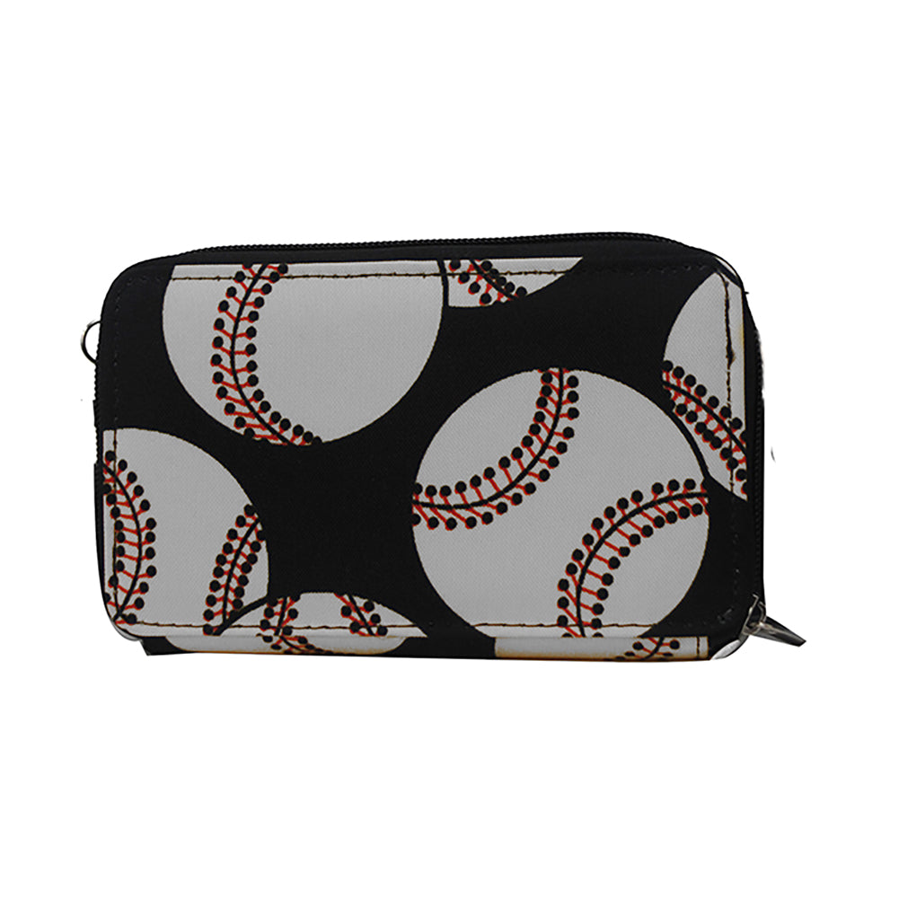 baseball wallet, NGIL all-in-one wallet, baseball mom wallet, baseball coach wallet, canvas baseball wallet, baseball crossbody wallet, wallet with phone pocket, wristlet wallet baseball, baseball fan wallet, zippered baseball wallet, wallet for game day, team mom wallet, travel wallet baseball, monogram baseball wallet, wallet with card slots, adjustable strap wallet, ID window wallet, baseball-themed wallet, sporty wallet for baseball, all-in-one canvas wallet