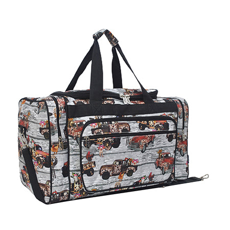 radium fit Mark down Country Vintage Truck NGIL Canvas 20" Duffle Bag | MommyWholesale.com