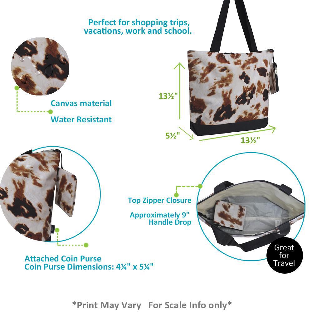 Simmental Cattle Vintage Design Tote Bag - 16x16 Inch Canvas Bag For Farmers, Ranch Life & Livestock Lovers
