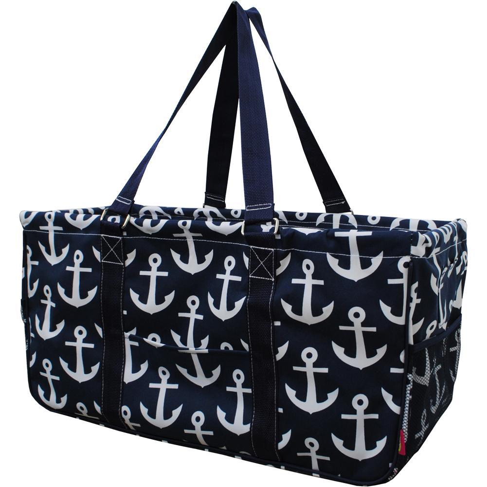 NGIL, Monogram gifts for her, monogram tote for teachers, personalized tote, teacher gifts, Anchor tote bag.