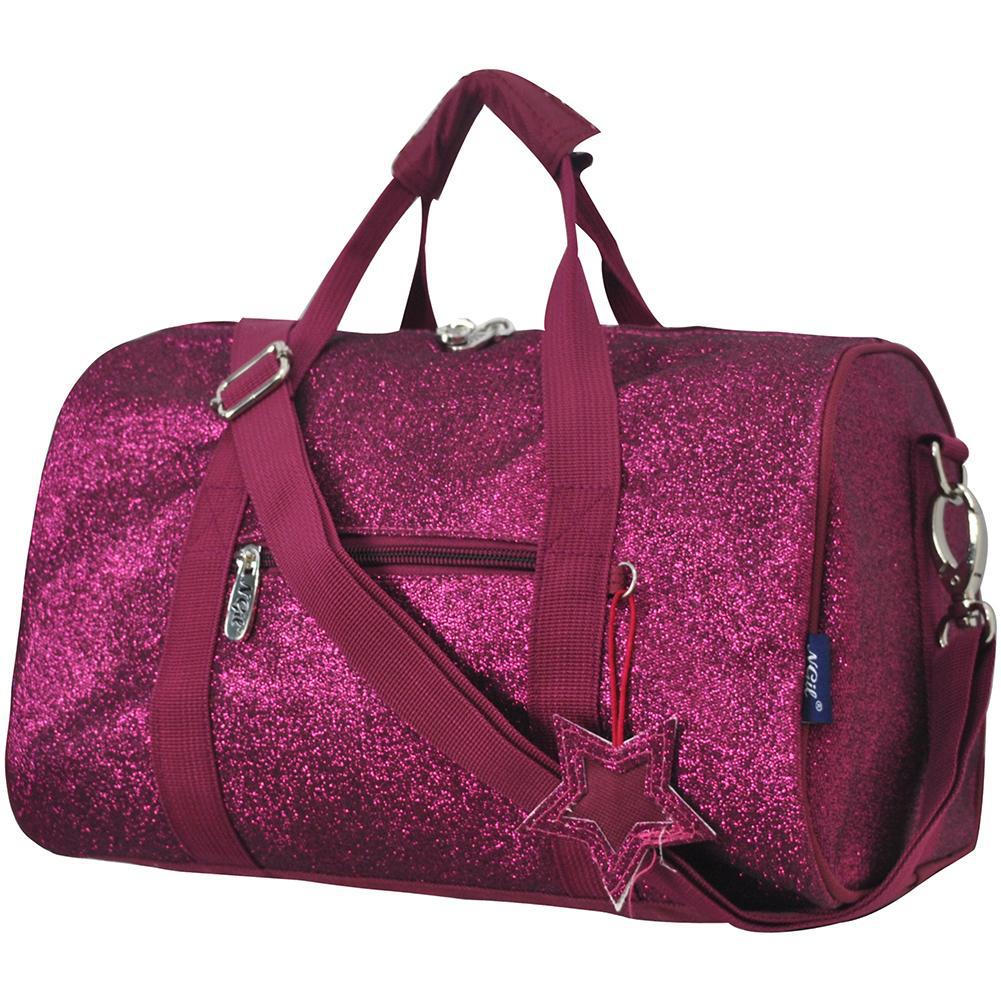 Hot Pink Mini Glitter NGIL Duffel Bag