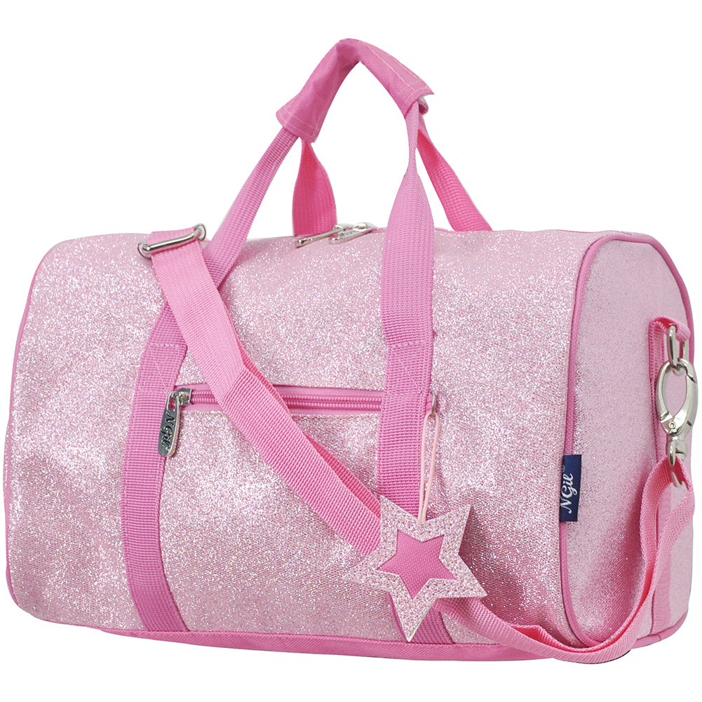 Low-Cost Wholesale Pink Mini Glitter NGIL Duffel Bag In Bulk