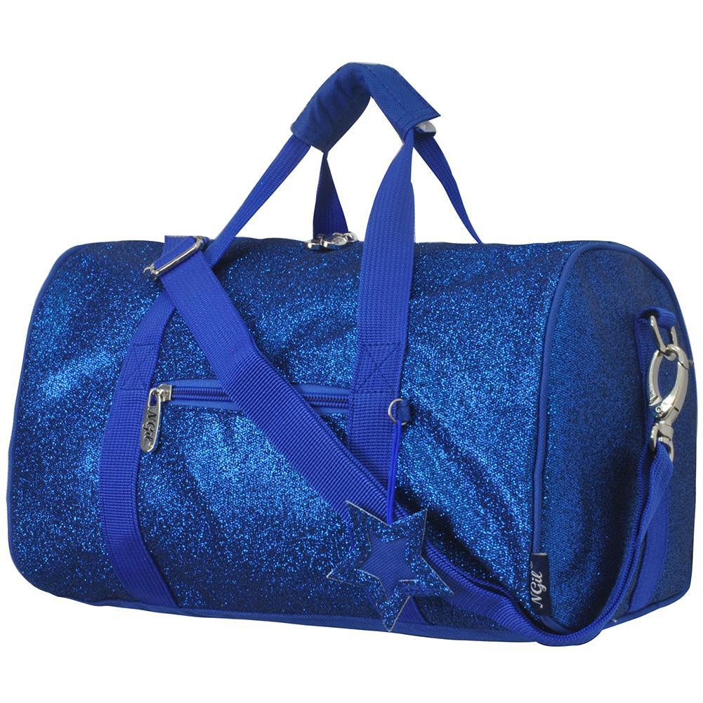 Royal Blue Mini Glitter NGIL Duffel Bag
