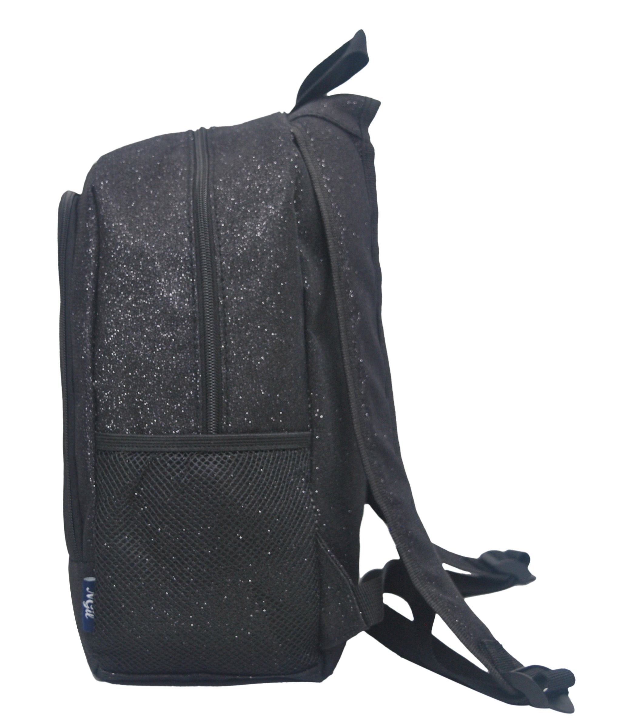 Low-Cost Wholesale Black Glitter NGIL Canvas School Backpack In