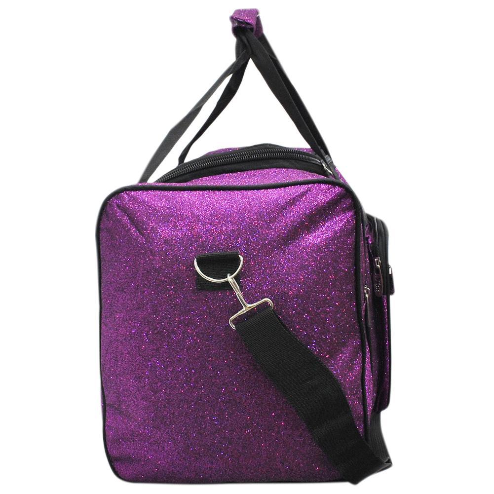 Low-Cost Wholesale Hot Pink Glitter NGIL Large Cosmetic Travel Pouch In Bulk