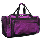 Glitter duffle bags for girls, cheer duffle bags for girls, purple glitter cheer bag, purple glitter dance bag, dance bag for girls personalized, dance personalized gifts, cheer competition 2019, cheer gifts for cheerleaders in bulk, monogram duffle bags, personalized duffels.