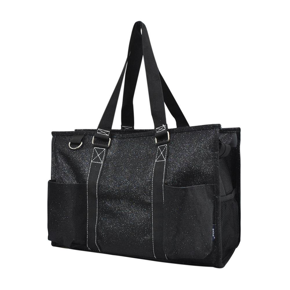 Charcoal Crosshatch - Zip-Top Organizing Utility Tote - Thirty-One