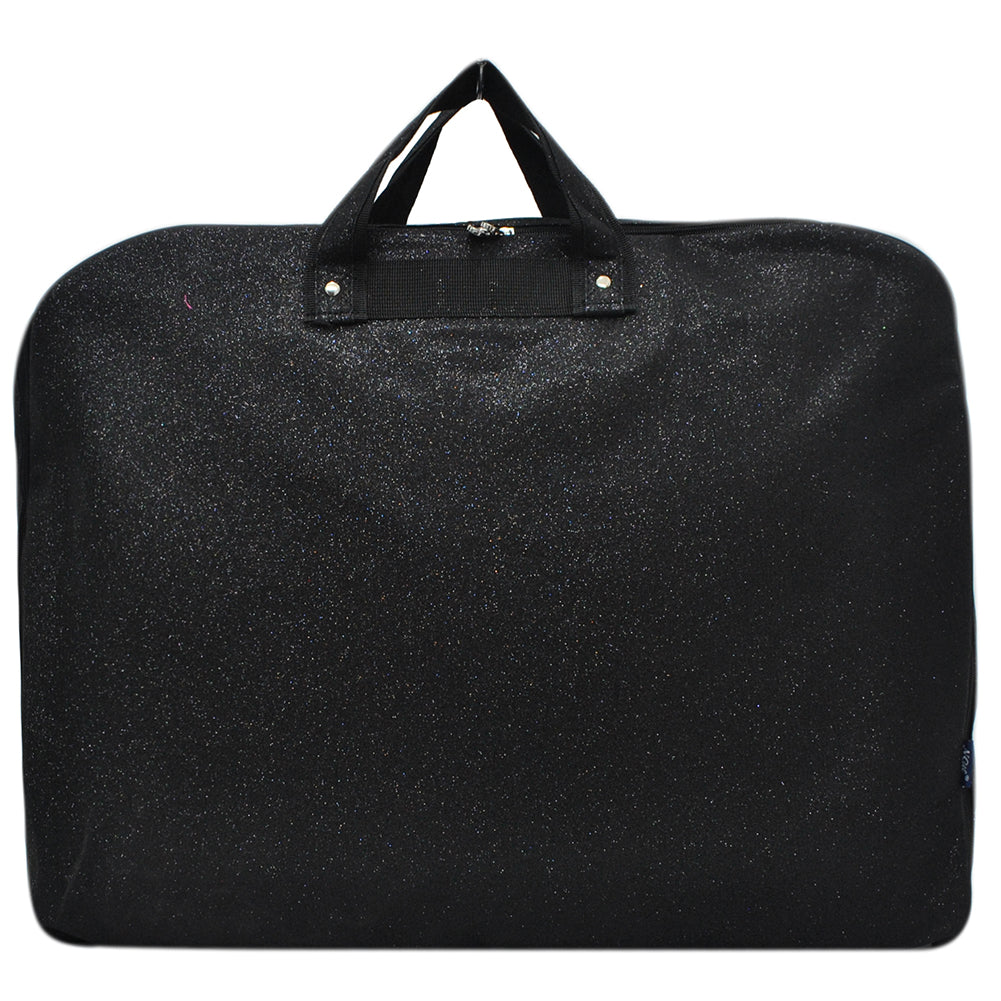 black glitter garment bag, NGIL garment bag, dance garment bag, cheer garment bag, travel garment bag, competition garment bag, dancewear storage bag, wrinkle-free travel bag, glitter travel bag, dancer travel bag, cheerleader travel bag, monogram garment bag, foldable garment bag, lightweight dance bag, dance competition bag, glitter cheer bag, garment bag with hook, glitter clothing bag, sparkly garment bag, stylish travel bag, costume storage bag, dance outfit bag, cheer uniform bag