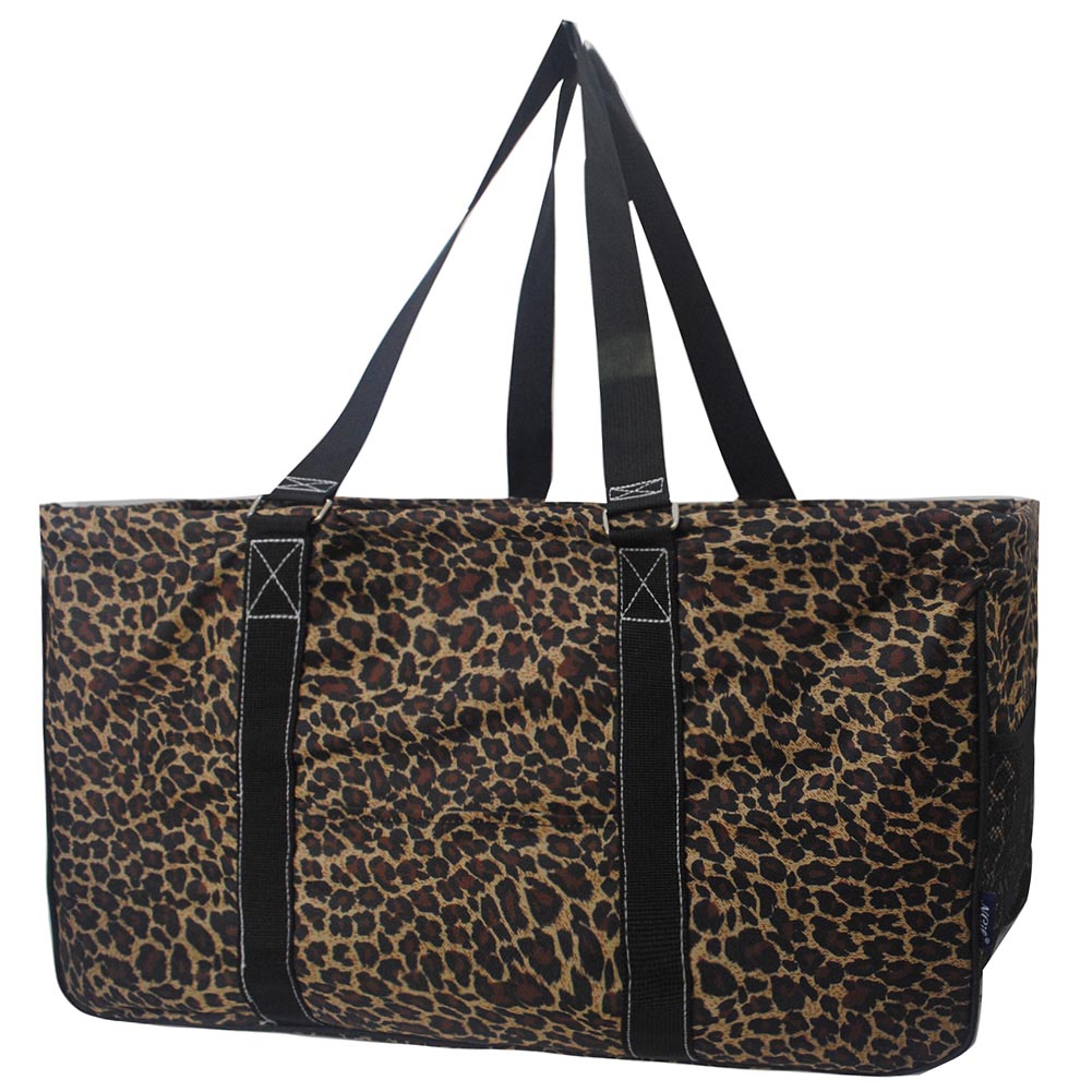 Monogrammed Leopard Tote Bag