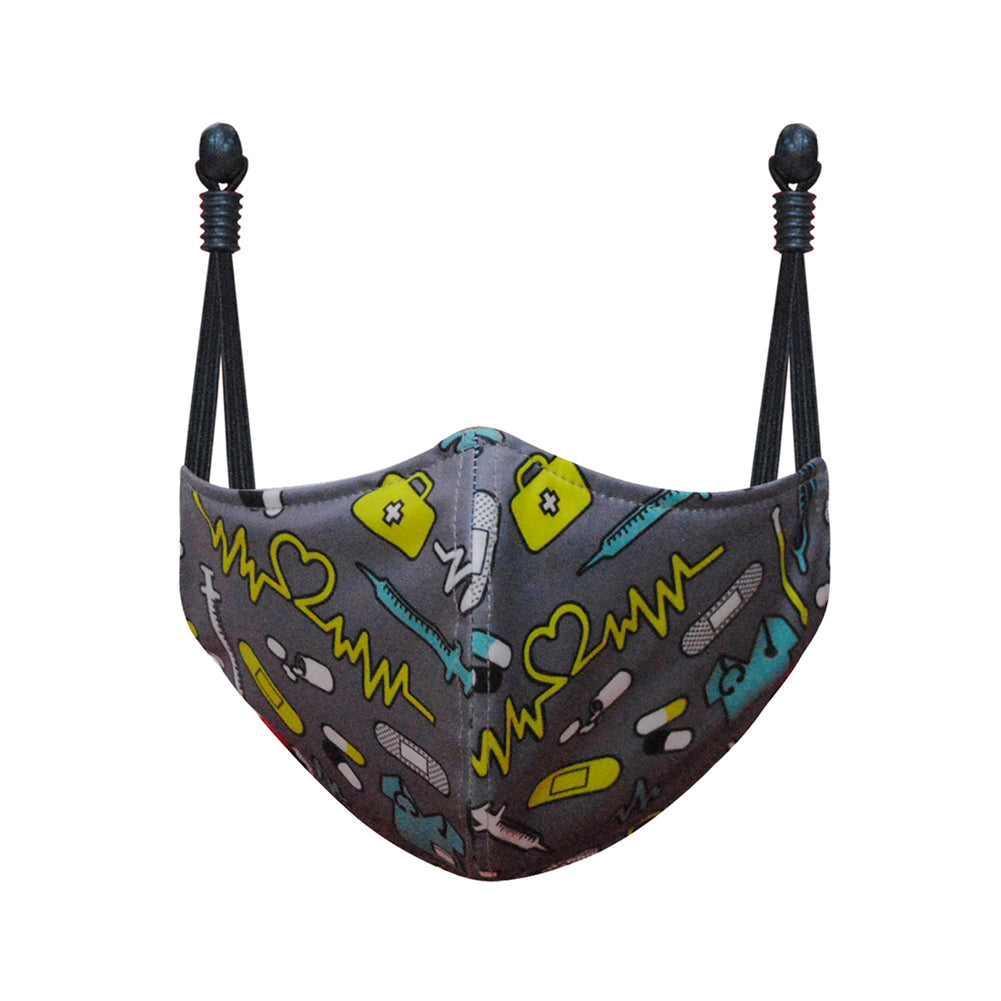Comfortably fits most face shapes, Washable & reusable face mask, adjustable ear loop straps, face mask for kids, lifestyle face mask, everyday face mask, face mask for outside, easy to breathe face mask, face mask with nurse design