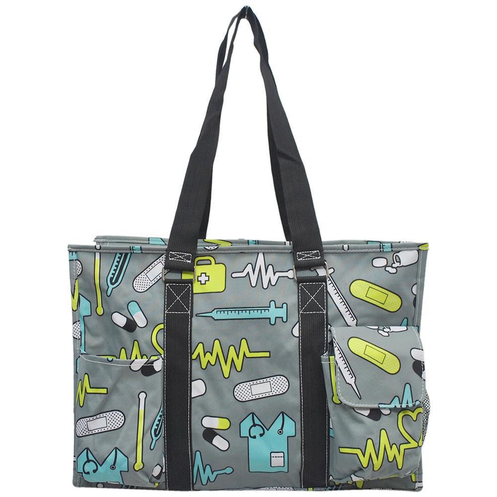 nurse organizer tote, NGIL nurse bag, zippered nurse caddy, nurse work tote, large tote for nurses, RN utility bag, nurse supply organizer, canvas nurse tote, nursing student tote bag, nurse appreciation gift, nurse shift bag, healthcare caddy tote, nurse gear bag, cute nurse tote, monogram nurse tote bag, nurse work essentials tote, durable nurse tote, nurse classroom bag, nurse pocket organizer tote, nurse daily bag, nurse gift idea, hospital work tote, nurse carryall bag