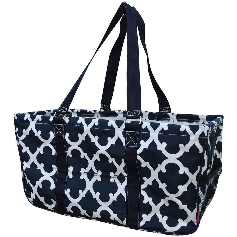 NGIL, Monogram gifts for her, monogram tote for teachers, personalized tote, teacher gifts, geometric tote, geometric print tote bag, geometric storage basket,