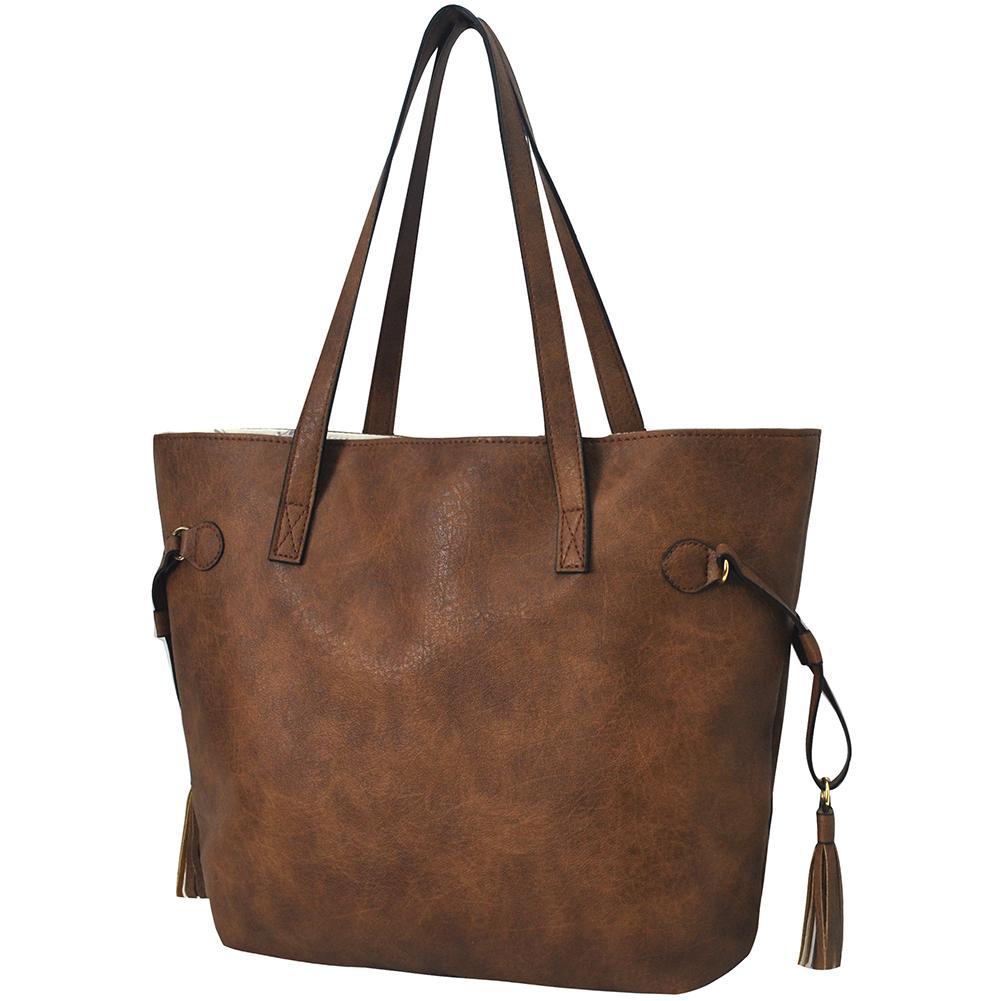 Brown faux leather purse Clearance