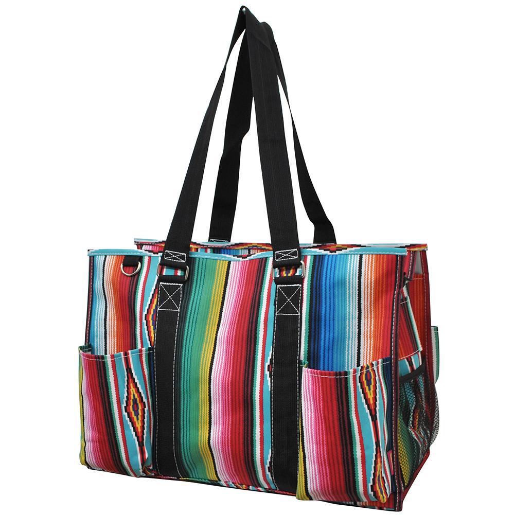 Zippered Caddy, monogramable bags, personalized tote teacher, personalized tote bag for her, nurse tote bag with zipper, Student nurse tote bag, student nurse bag, nurse bags and accessories, student nurse gift bags, serape print tote, large serape tote. 