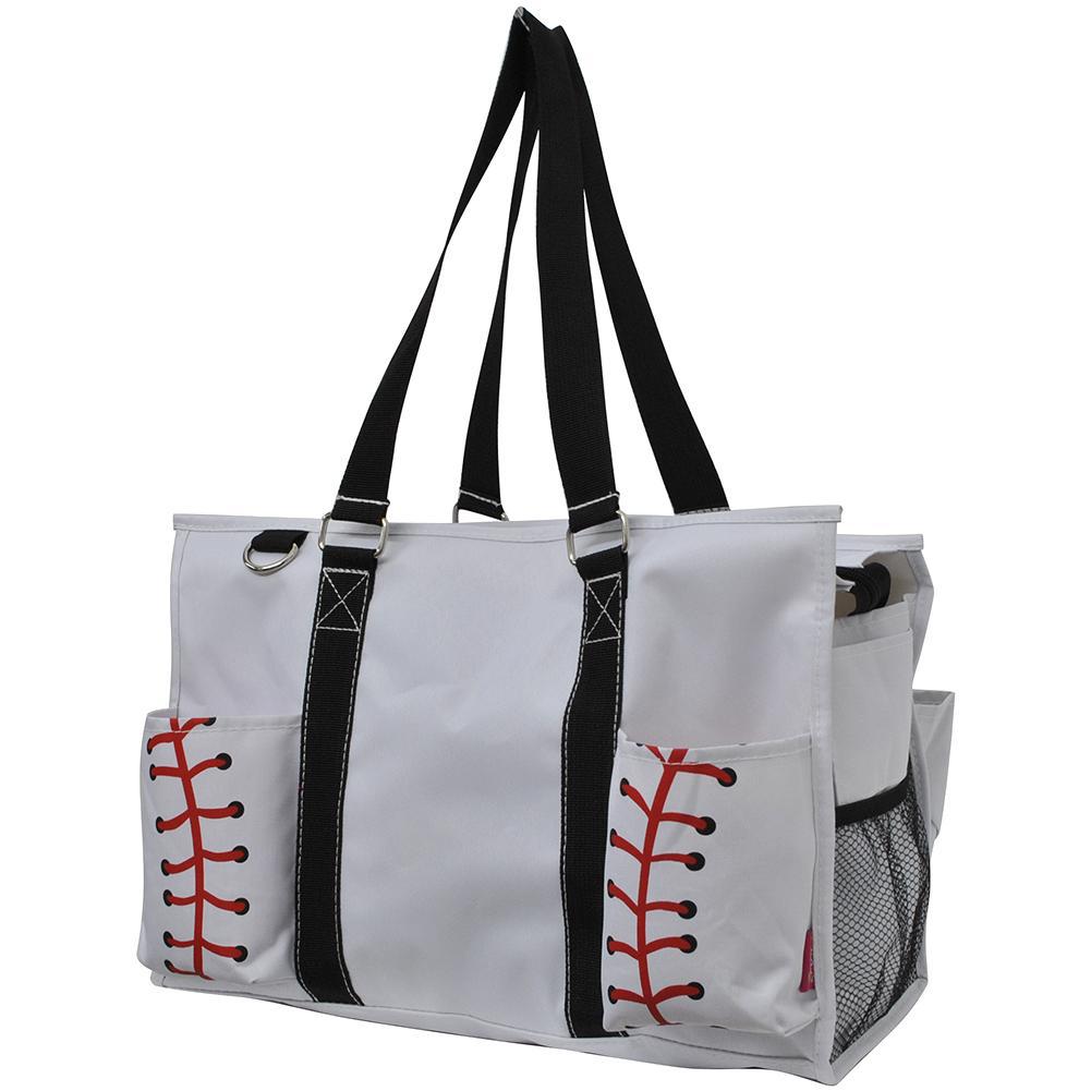 Zippered Caddy, monogramable bags, personalized tote coach, personalized tote bag for her, baseball tote bag with zipper, Student athlete tote bag, student athlete bag, baseball bags and accessories, baseball team gift bags. 